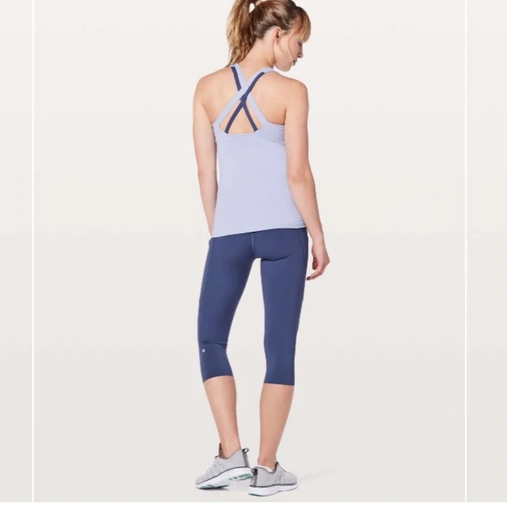 Lululemon Stash N Run Tank Berry Mist / Moody Blues size 6